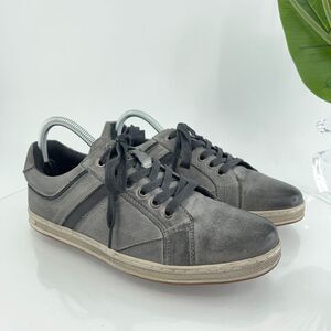 Propet Lucas Mens Size 8 Sneakers Shoes Gray Leather Casual Lace Up Shoes